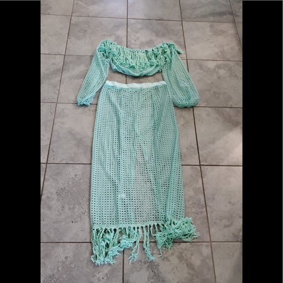 WOMEN'S SEXY 2 PIECE OUTFITS SOLID COLOR OFF SHOUL - Picture 2 of 3